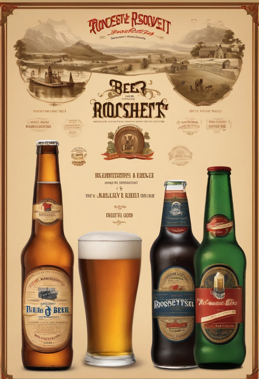 Create a floor map of Roosevelt's No. 6 beer,Do not have more than 3 types of objects