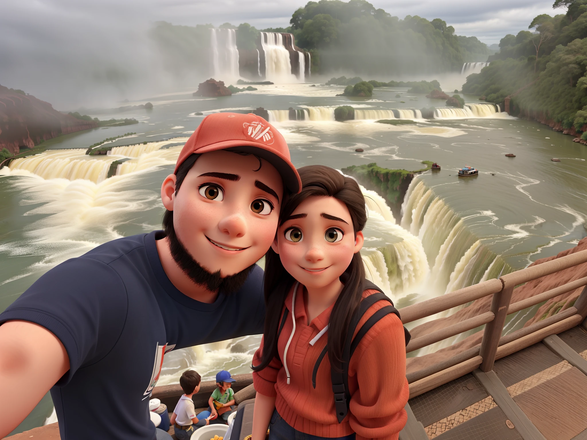 1Girl is a boy in Iguazu Falls