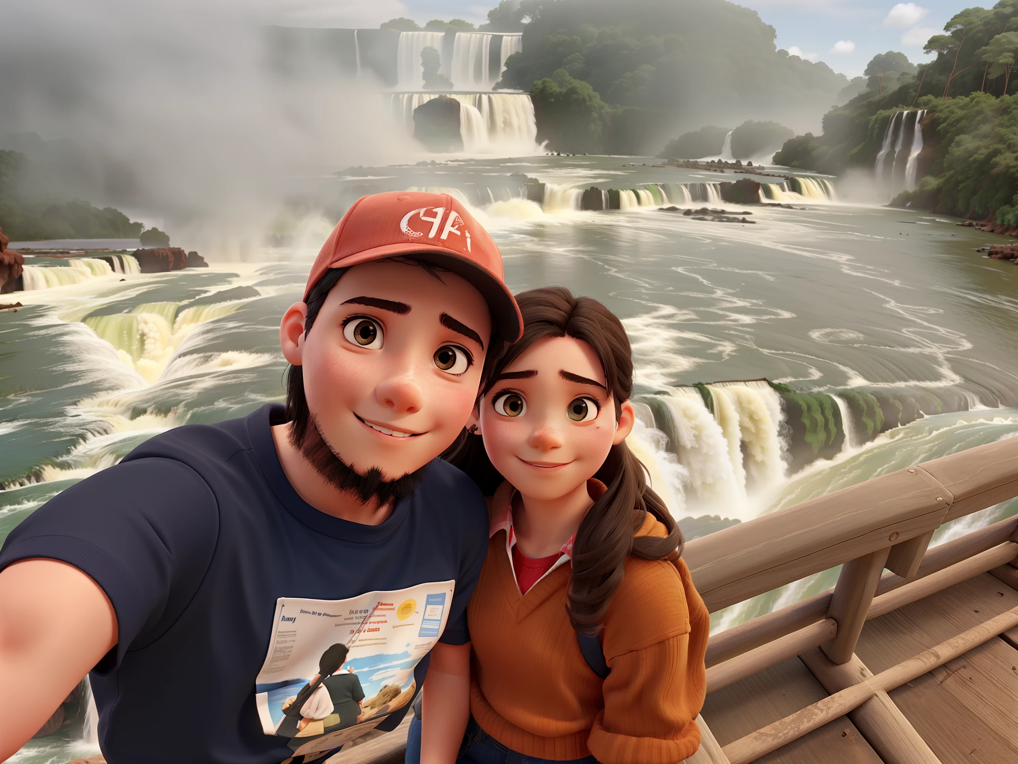 1Girl is a boy in Iguazu Falls