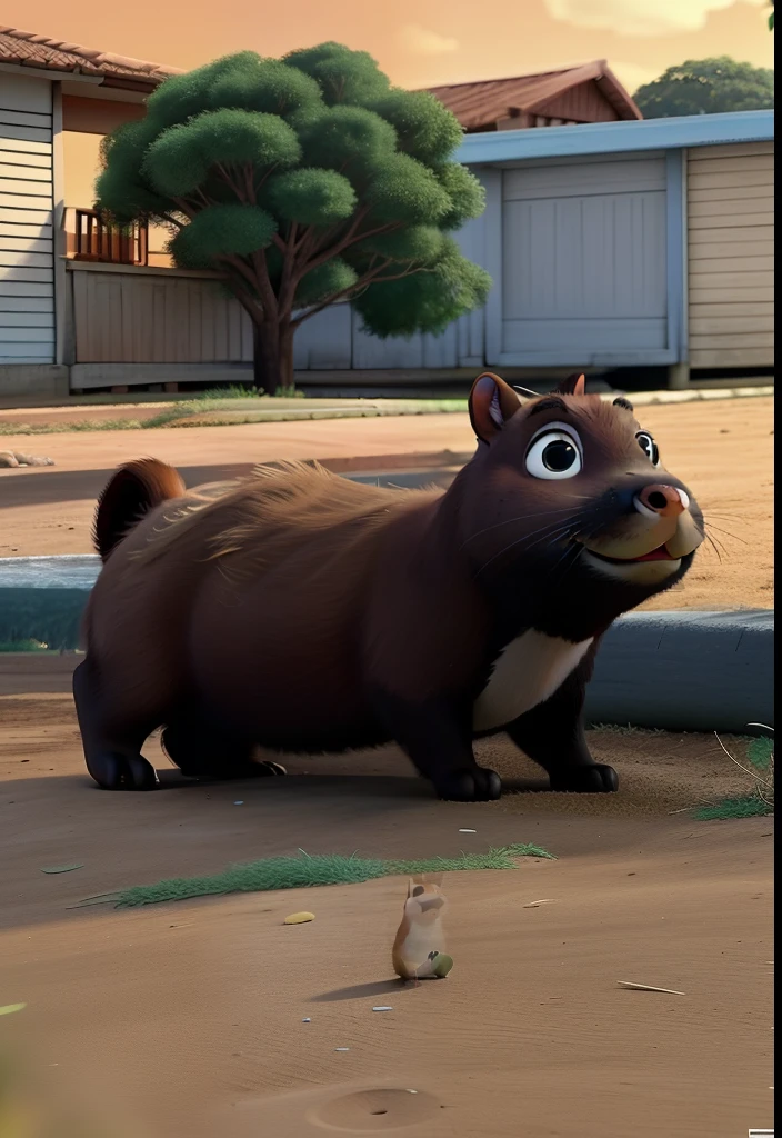 Capivara estilo pixar, alta qualidade, melhor qualidade, detalhado, perfeito