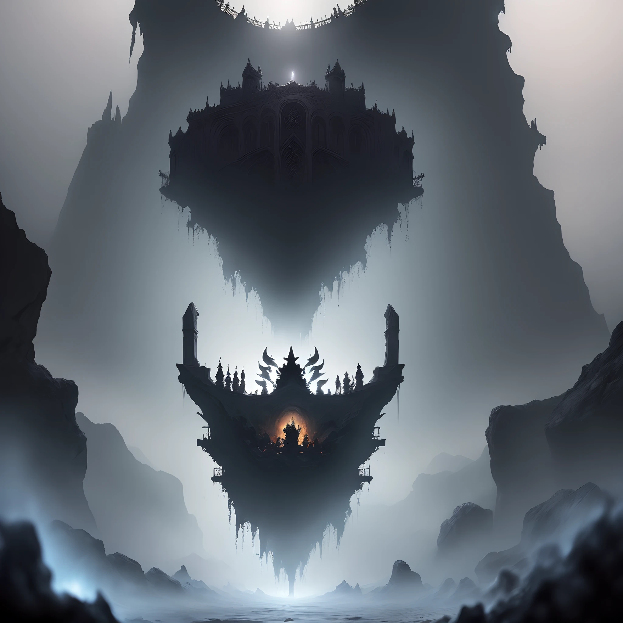 requiem abyss Falling digital mistic The Darkness A3 size