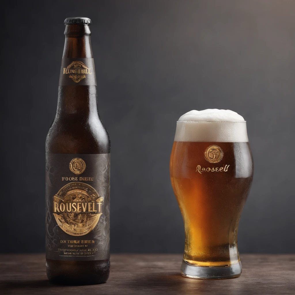 Create a marketing image for Roosevelt No. 6 beer