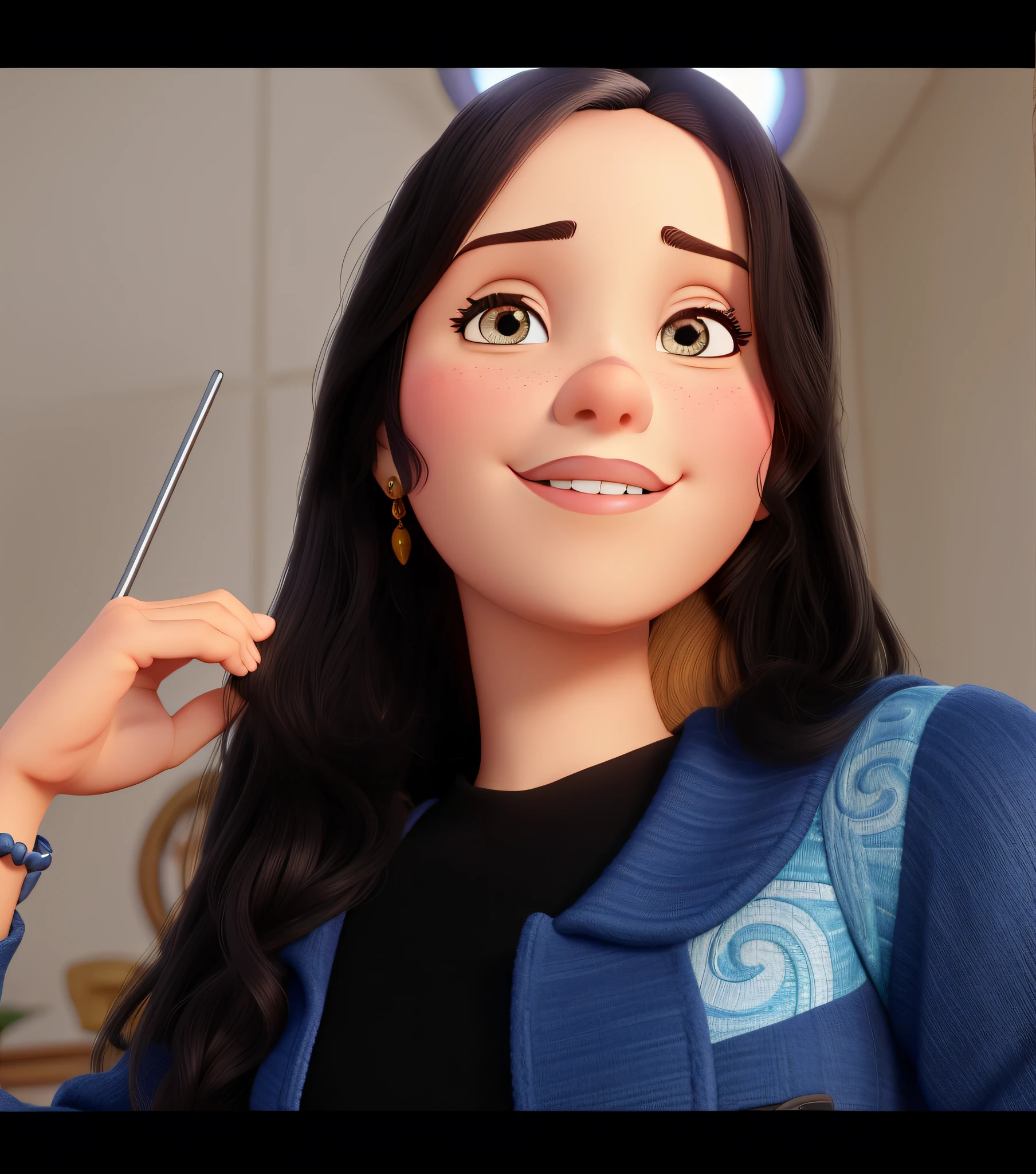 mulher branca estilo disney pixar, alta qualidade, melhor qualidade