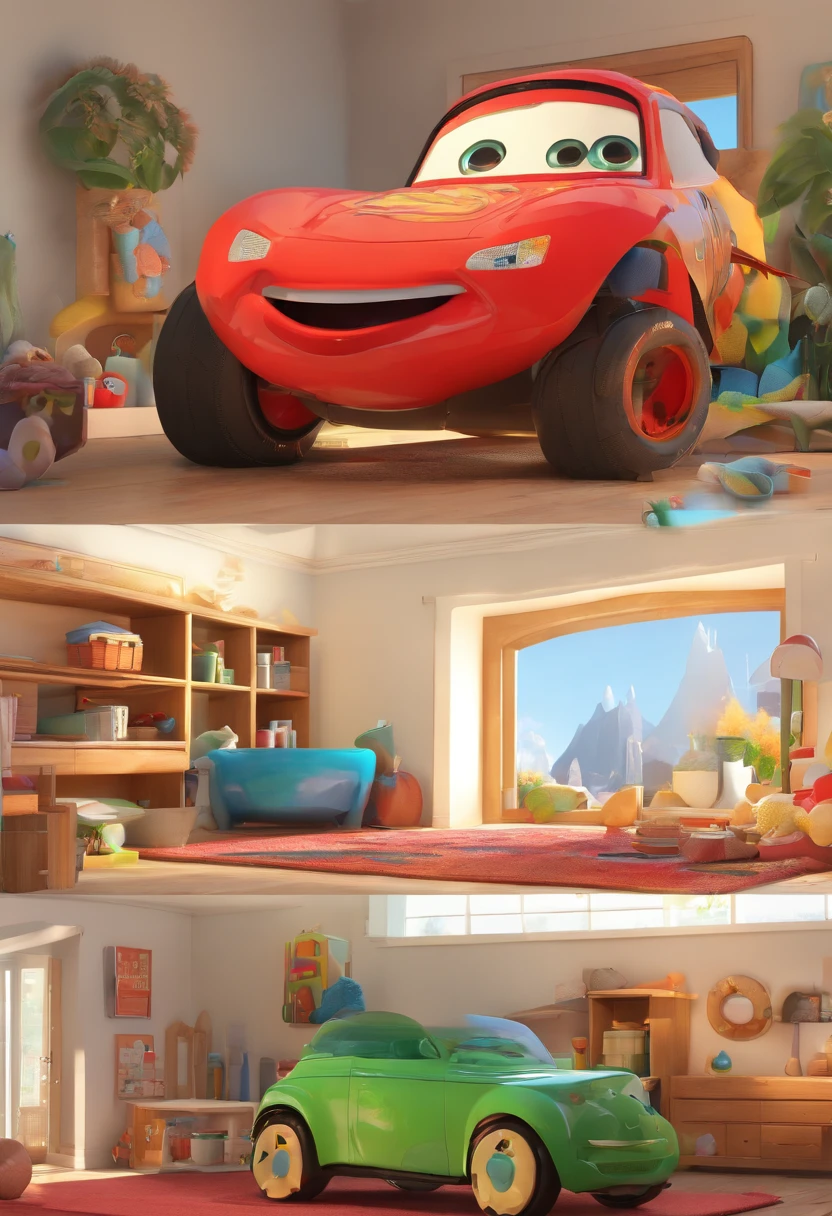 Estilo Pixar: Familia, Um pai negro e alto. Z