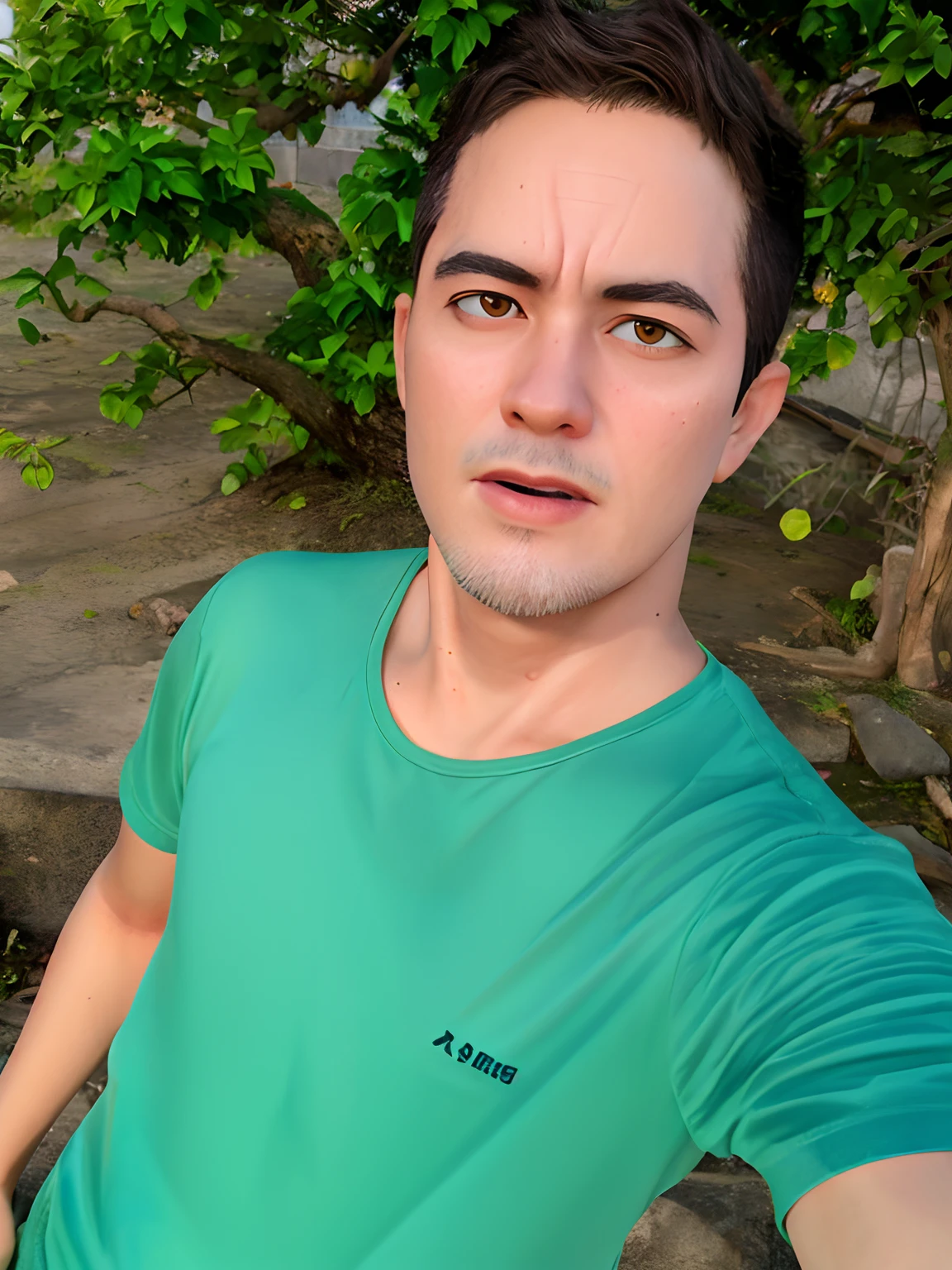 Orange tree behind