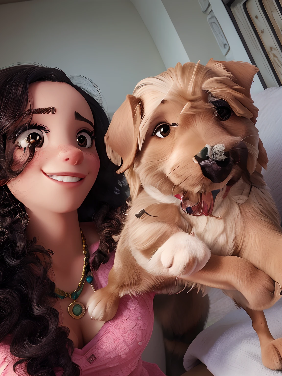 A Disney Pixar-style child