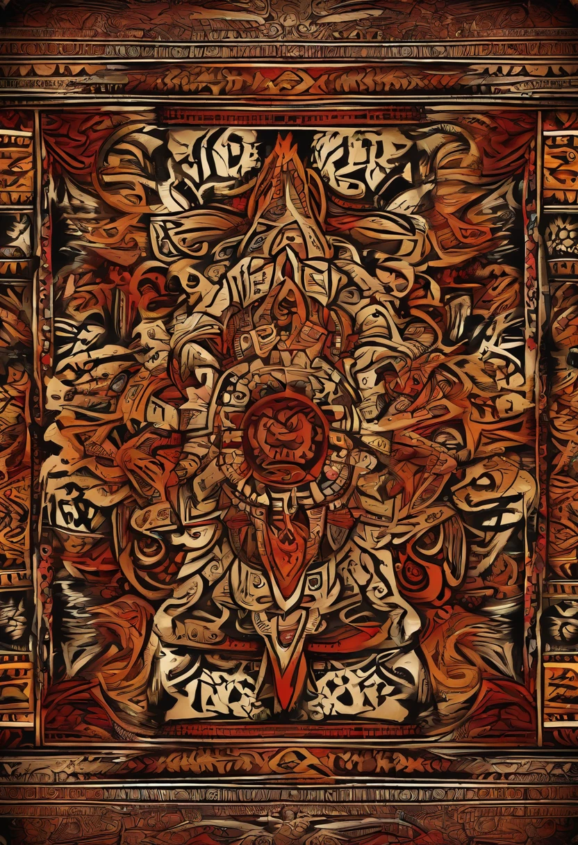Traditional and modern graffiti design