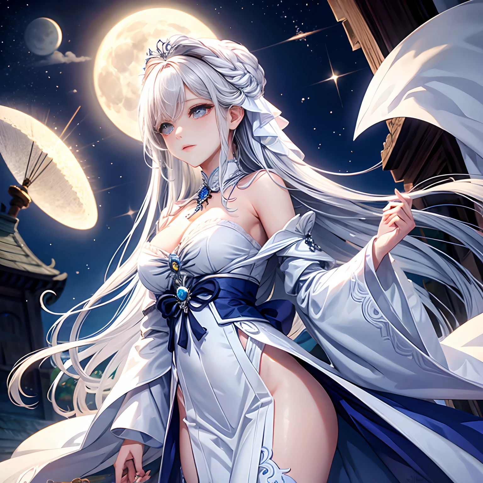 White moonlight maiden
