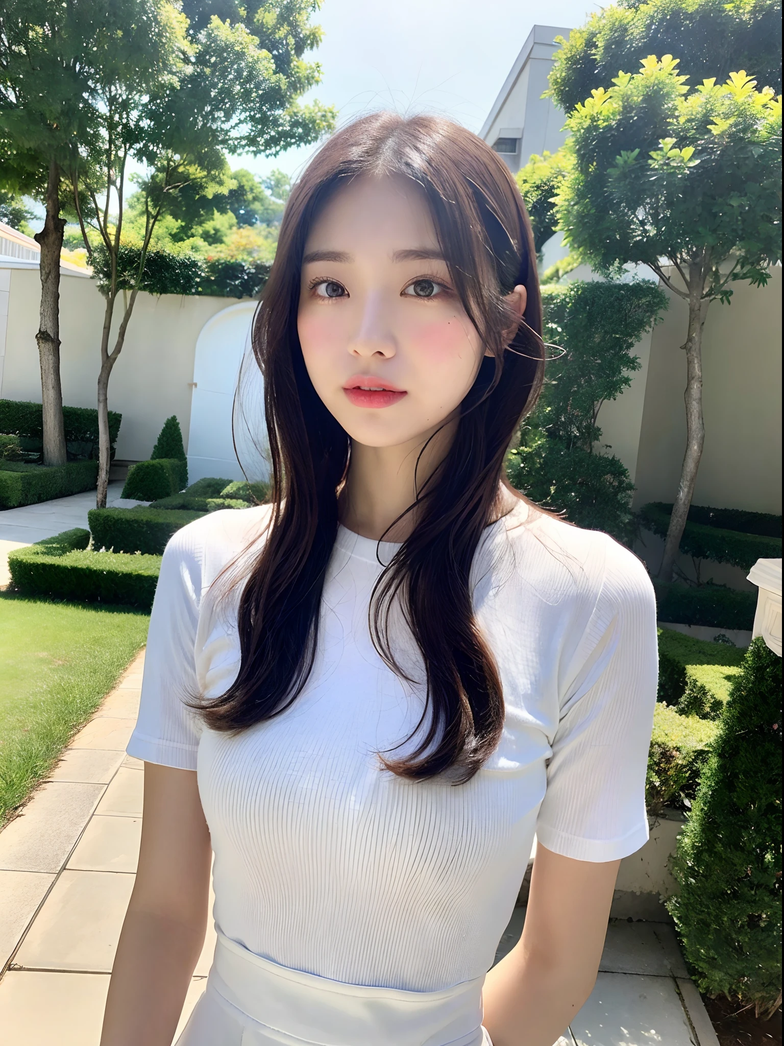 Female、fullllbody、White drool from the mouth、Short Hair Outdoor Fair Skin Disheveled Hair Super Cute、Soft and face、Brown hair、8K分辨率、A hyper-realistic、ultra-definition、 Soft body toned ass night、C Cup((Highest Definition、8k、masterpiece:1.3))、Ultra-fine face、Ultra Fine Lips、Fine eyes、二重まぶた、Black see-through:1.1