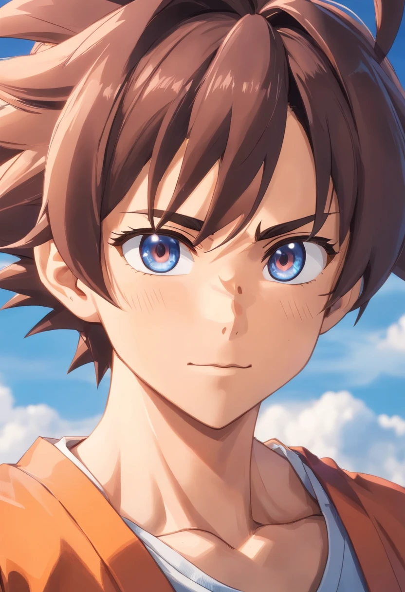 Dragon bola goku,Grande macaco,head portrait,Close-up,de um real,Facial features are carefully described,textura de pele realista,Estilo escuro,profundidade de campos,Luz alta,luz real,Traching de raias,oc renderizado,hyper-realistic,melhor qualidade,8k,Obras de mestres,super-fino,pelos pubianos detalhados,anatomia correta,sharp focus on eyes,Bokeh,Facial features are carefully described