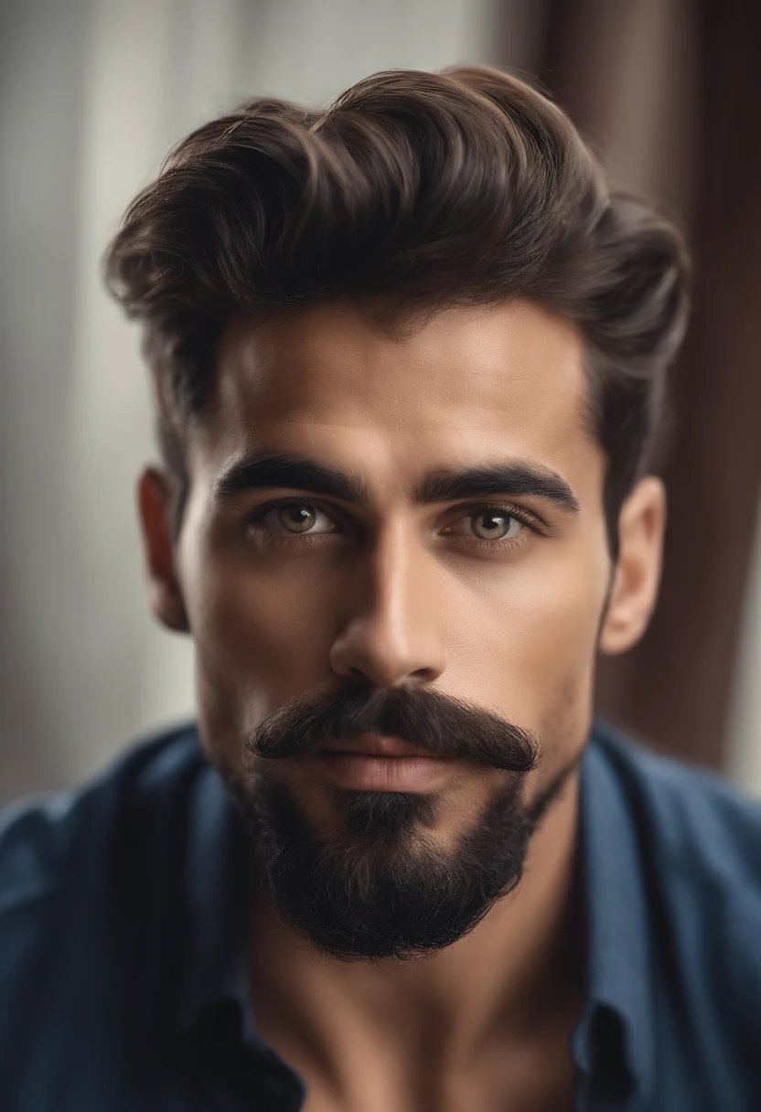 Homem brasileiro musculoso com barba e bigode na camisa branca, best quality,4k,8k,homem muito atraente com barba, pelos faciais bem cuidados, FOFO, breath-taking, Realista, imagem ultrarrealista, Bigode Natural, macho velho,foto retrato suave 8 k, retrato muito detalhado, bigode grosso, estilo hiper-realista, barba fina e brilhante, pelos faciais curtos, Bartstoppeln, FOFO, rosto detalhado, retrato ultra realista, cabelos grisalhos,terno elegante, boca aberta,