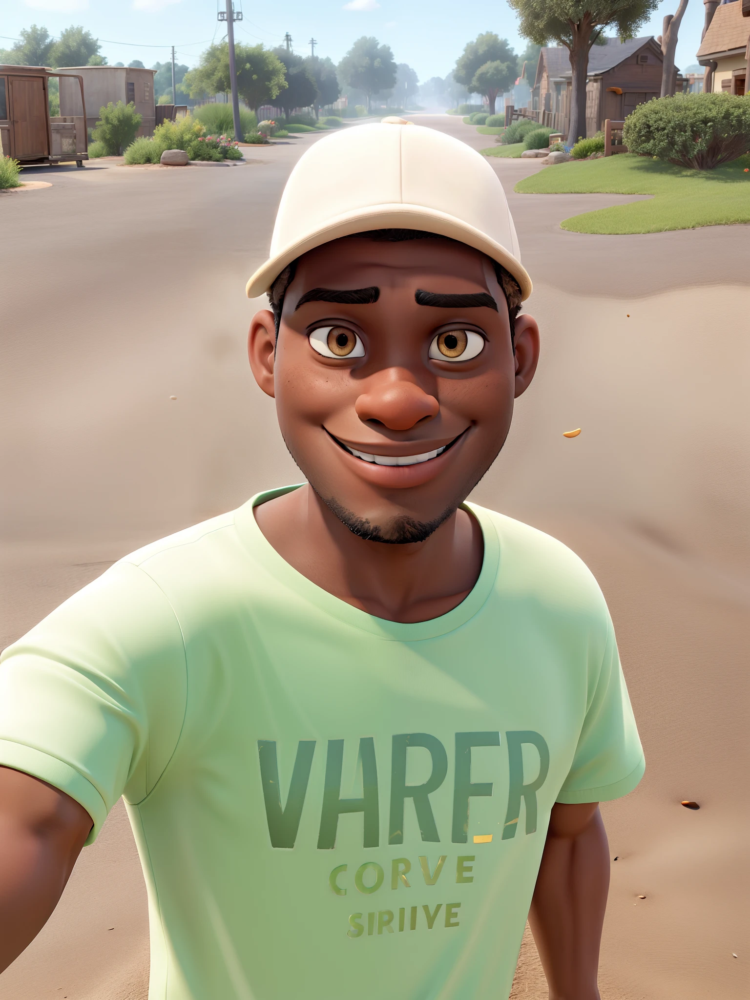 man, with dark skin, brown eyes, Counselor Disney 3D image/best quality pix
