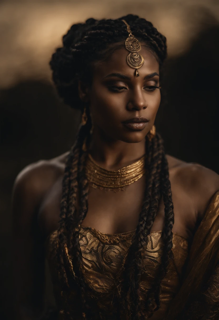 Full body black medusa snakes braids mythology greek toga gold