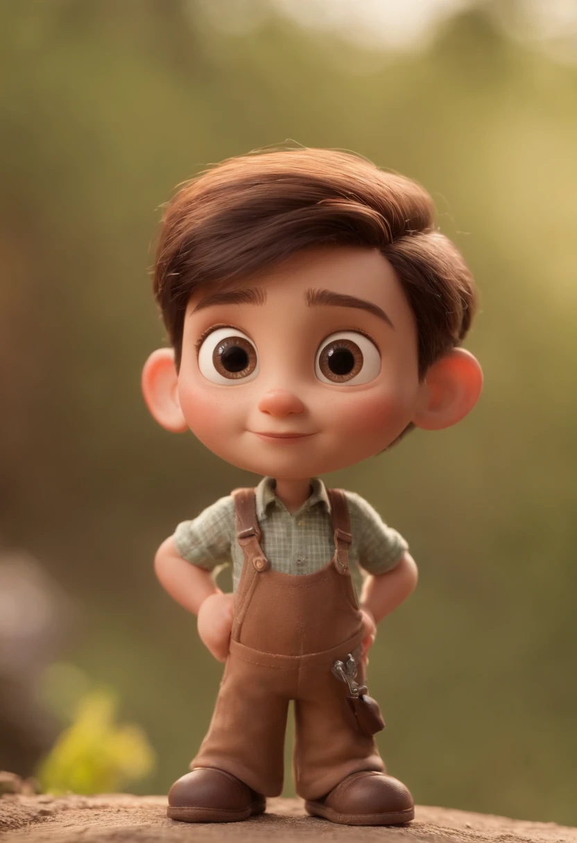 Criar um personagem no estilo pixar dentro de um jaleco. personagem morena