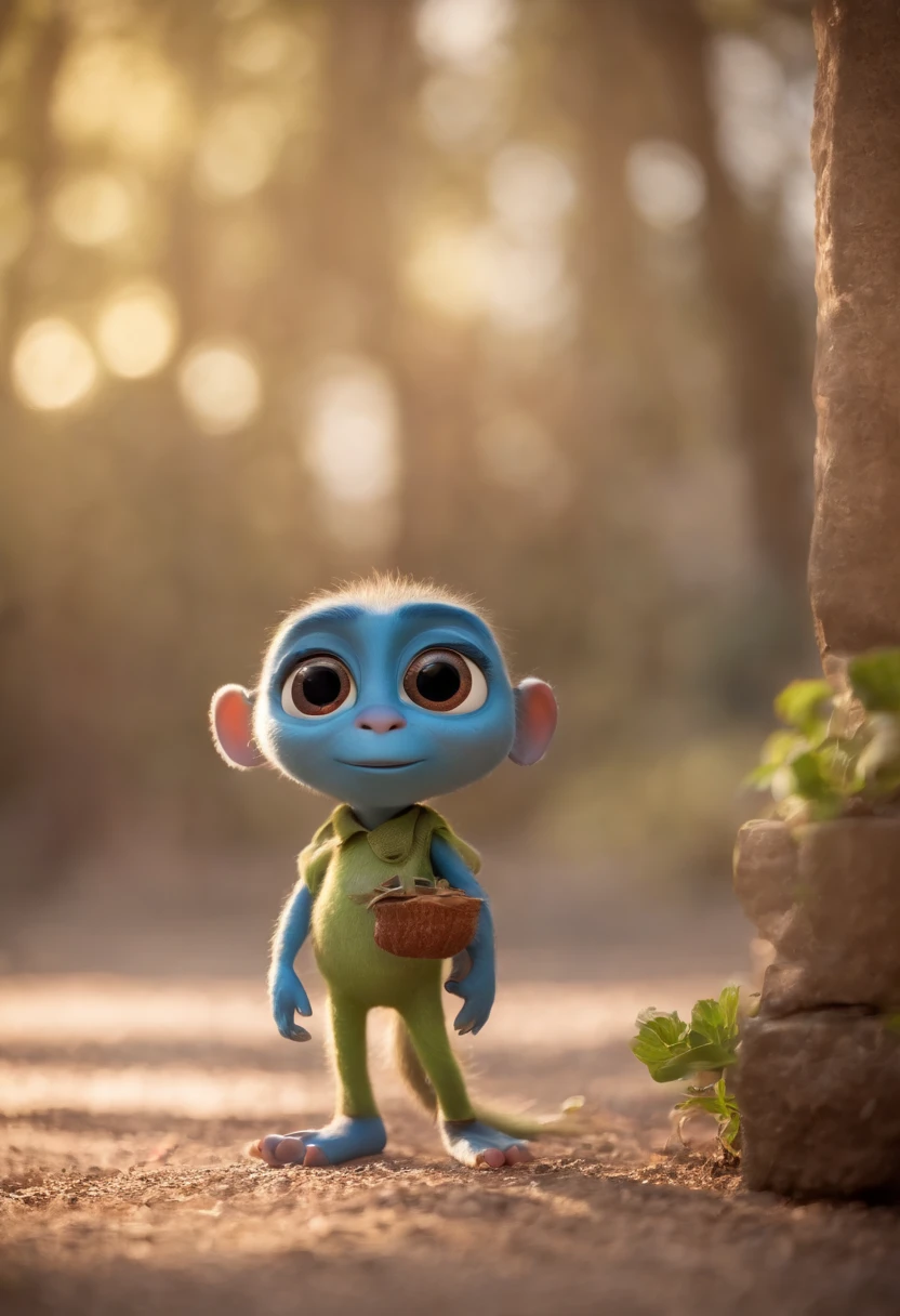Criar um personagem no estilo pixar dentro de um jaleco. personagem morena