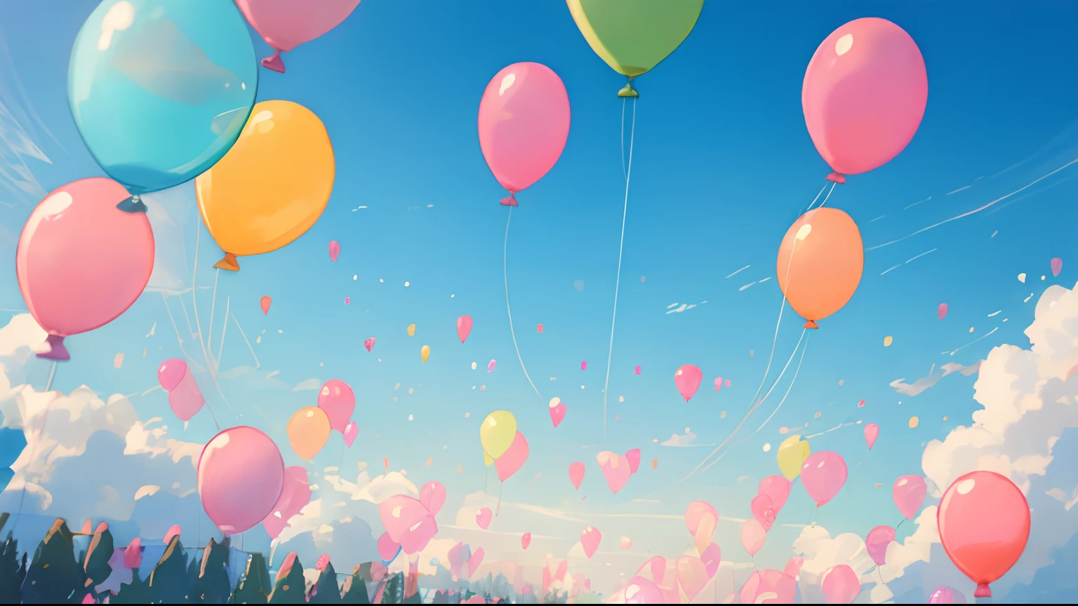 Eau、Balloons in the sky