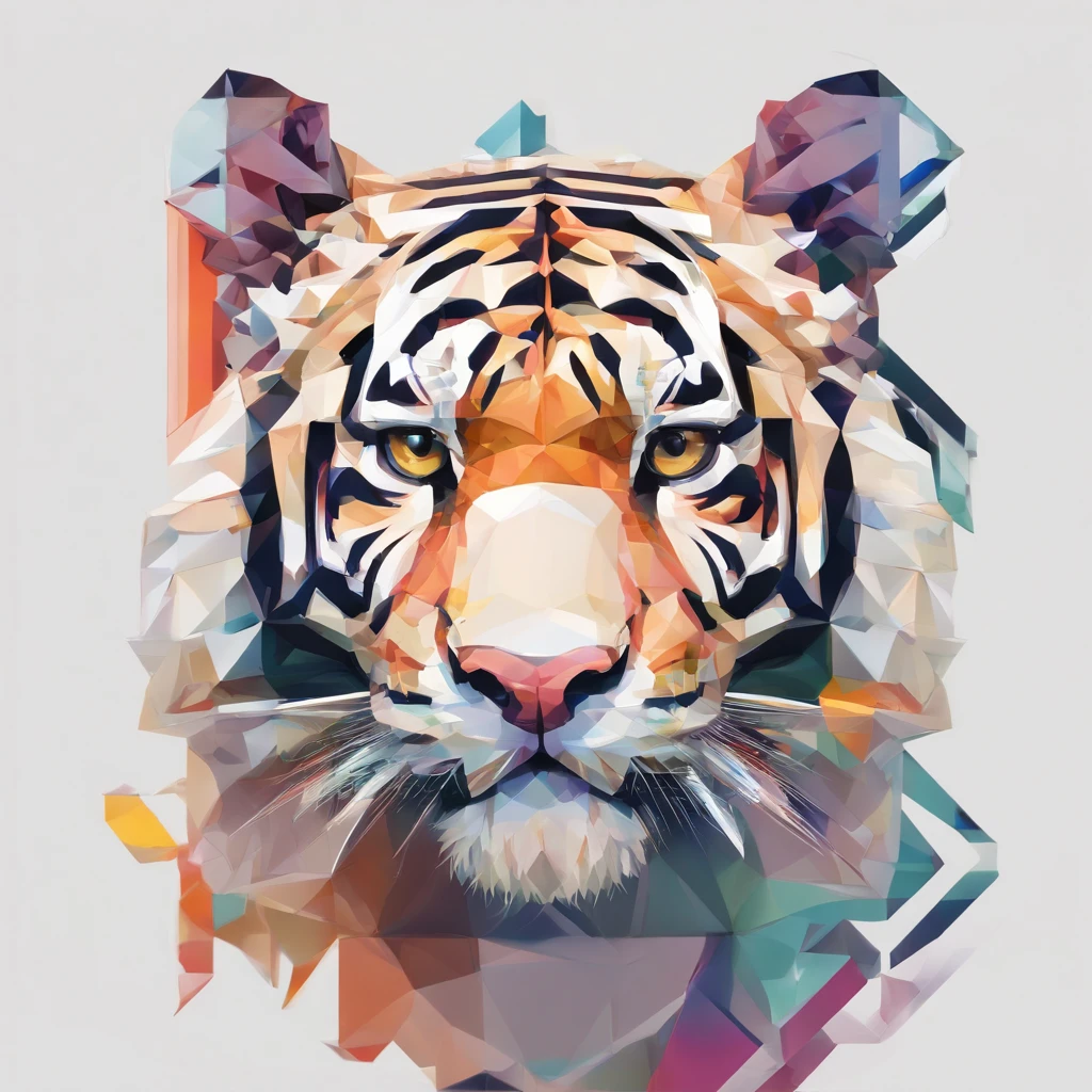 Perfect alignment, Cute little tiger in a jacket，Crystal vases，Rose flower, wearing sunglasses, cheerfulness, Standing position, abstract beauty, centered, looking at the camera, facing the camera, On the way to perfection, dynamic, Highly detailed, Smooth, sharp-focus, 8K, high-definition resolution, illustartion, art by Carne Griffiths and Wadim Kashin, whitebackground