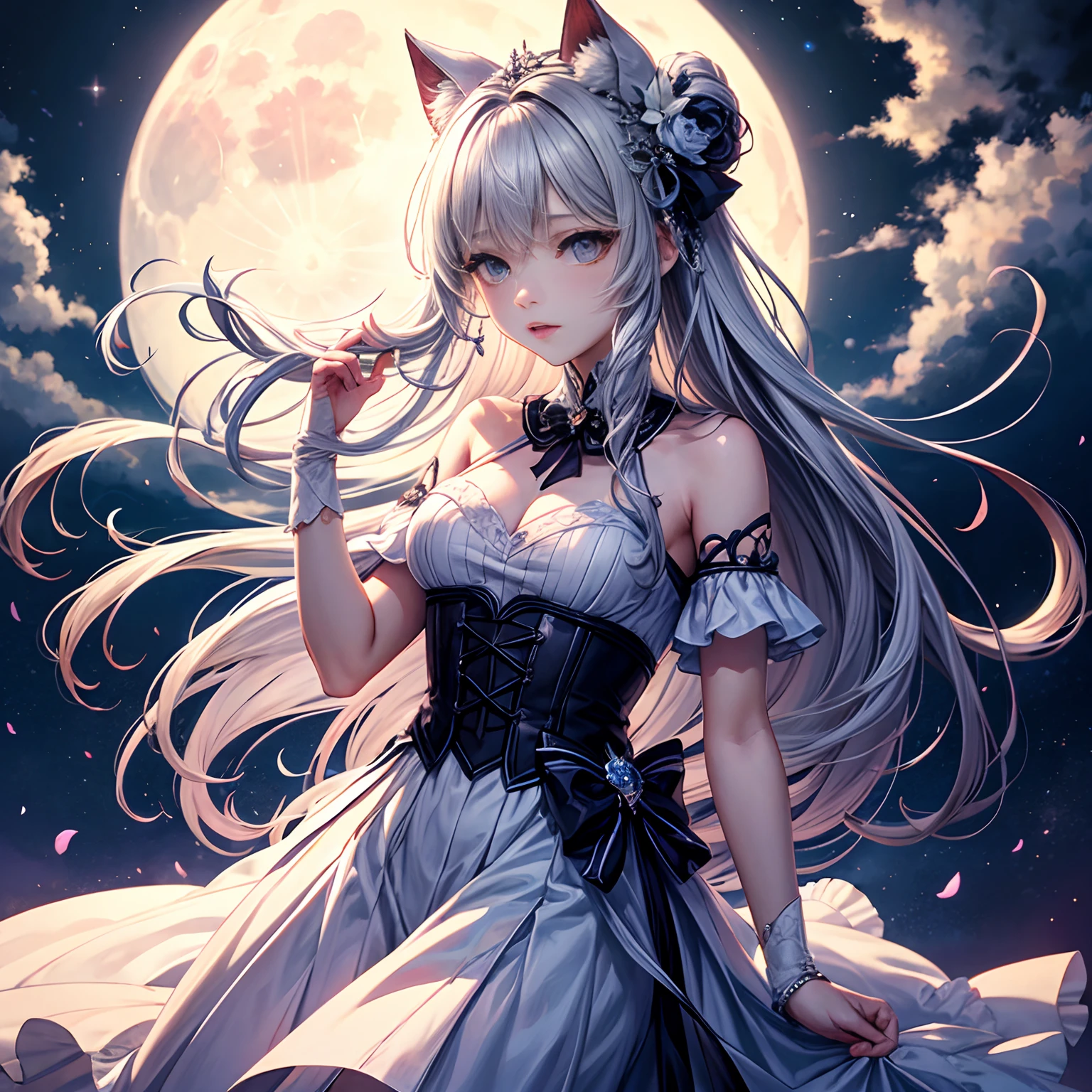 White moonlight girl