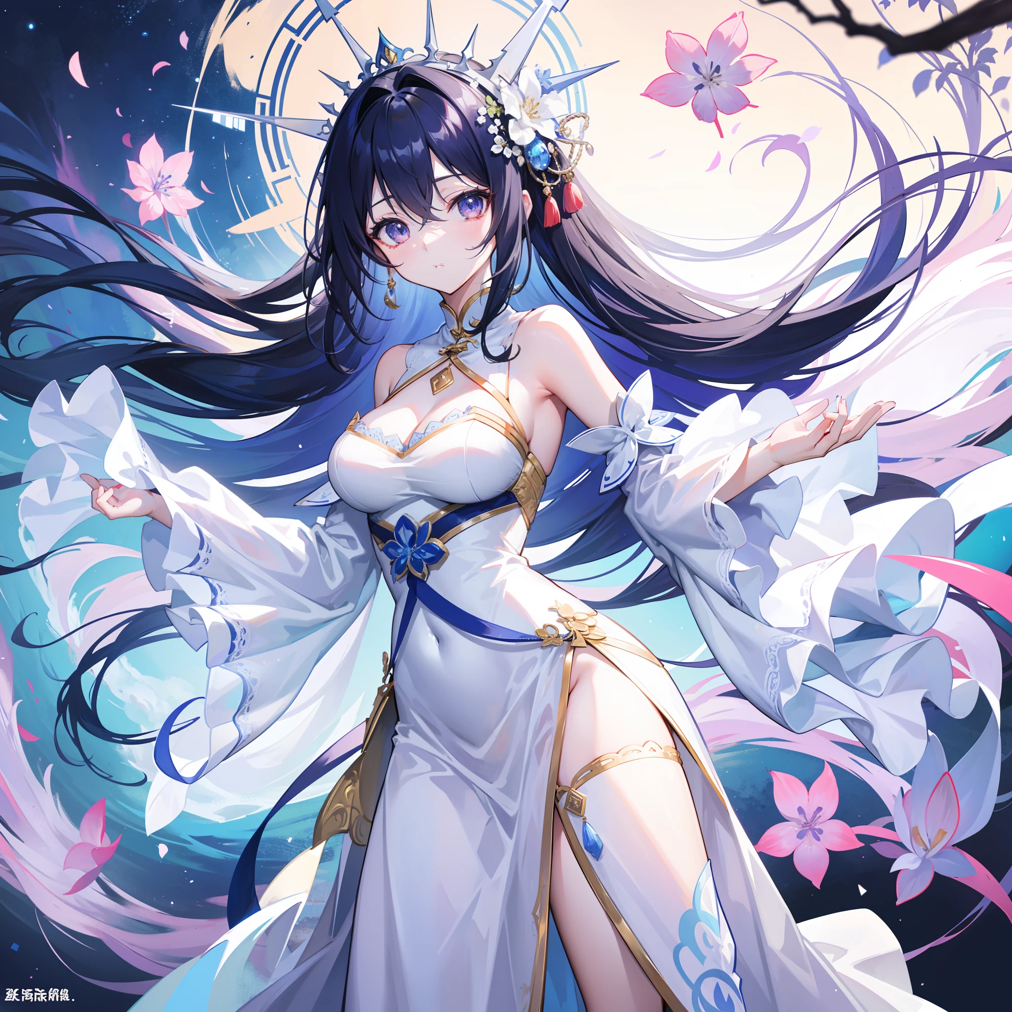 Beautiful and charismatic loli character，Her appearance is very eye-catching。Has long silky hair，and a pair of large bright eyes，Her face is very delicate，It gives a calm and elegant feeling。Additionally，Teresa also wore a white dress，The design of this dress is very beautiful，And it is also very suitable for her figure。Over all，The appearance is very attractive，Let many players go crazy。