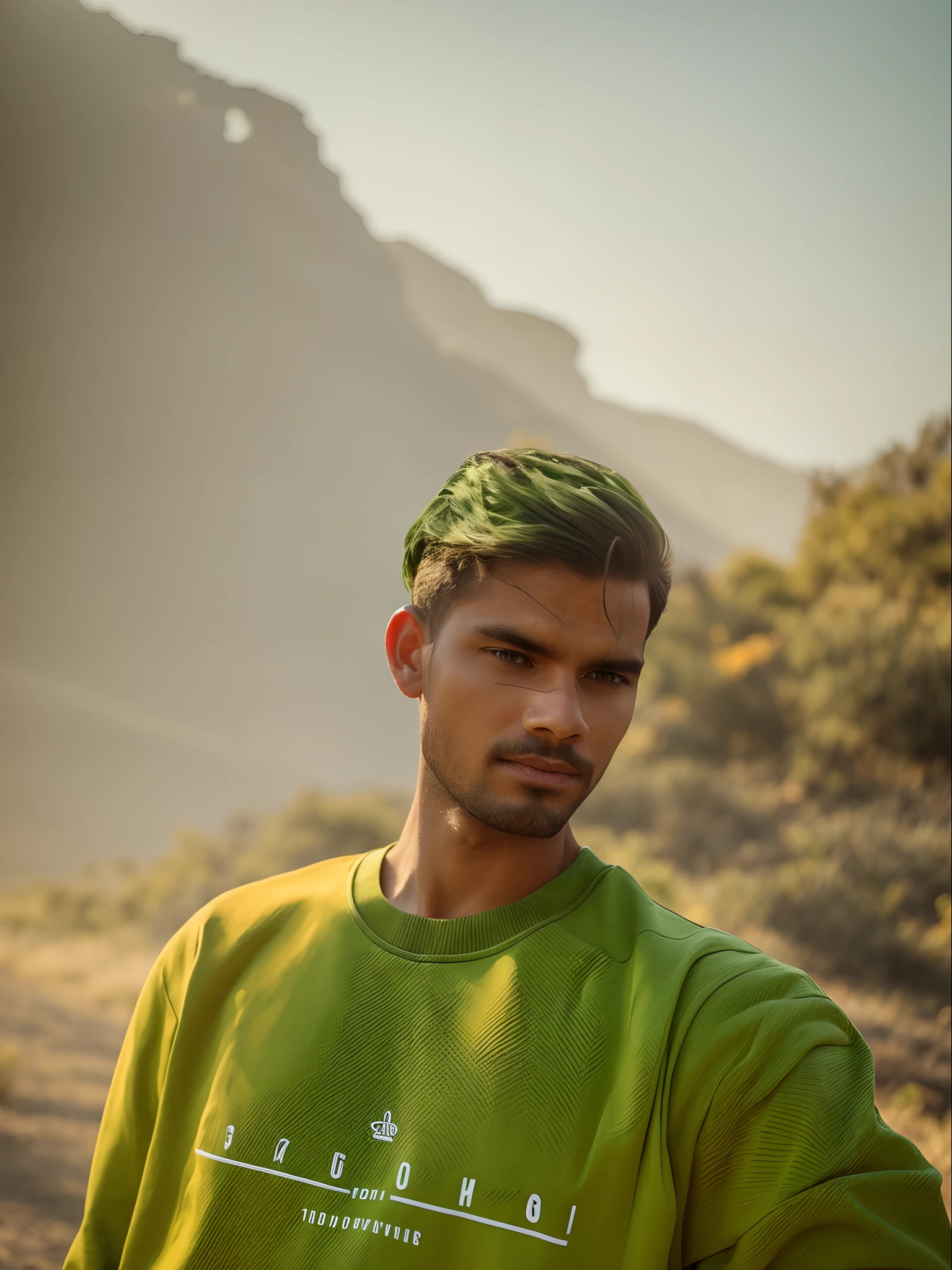Orange banana and green mixed colour sweatshirt