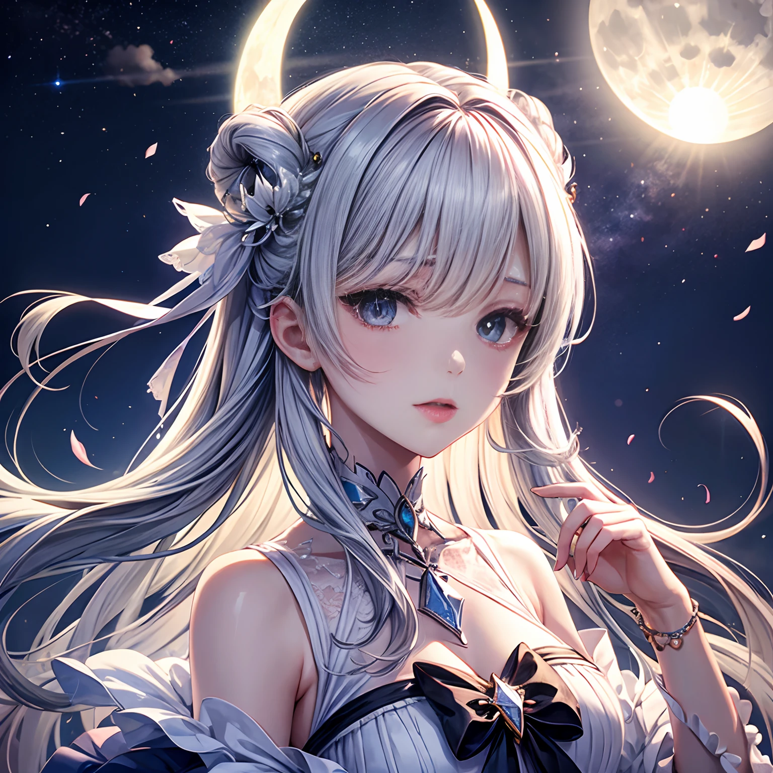 White moonlight girl