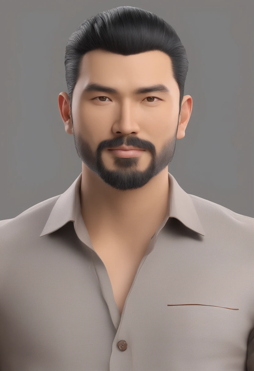 Homem asiatico, cabelo liso curto penteado de lado preto, cor da pele pardo, olhos puxados, sem barba