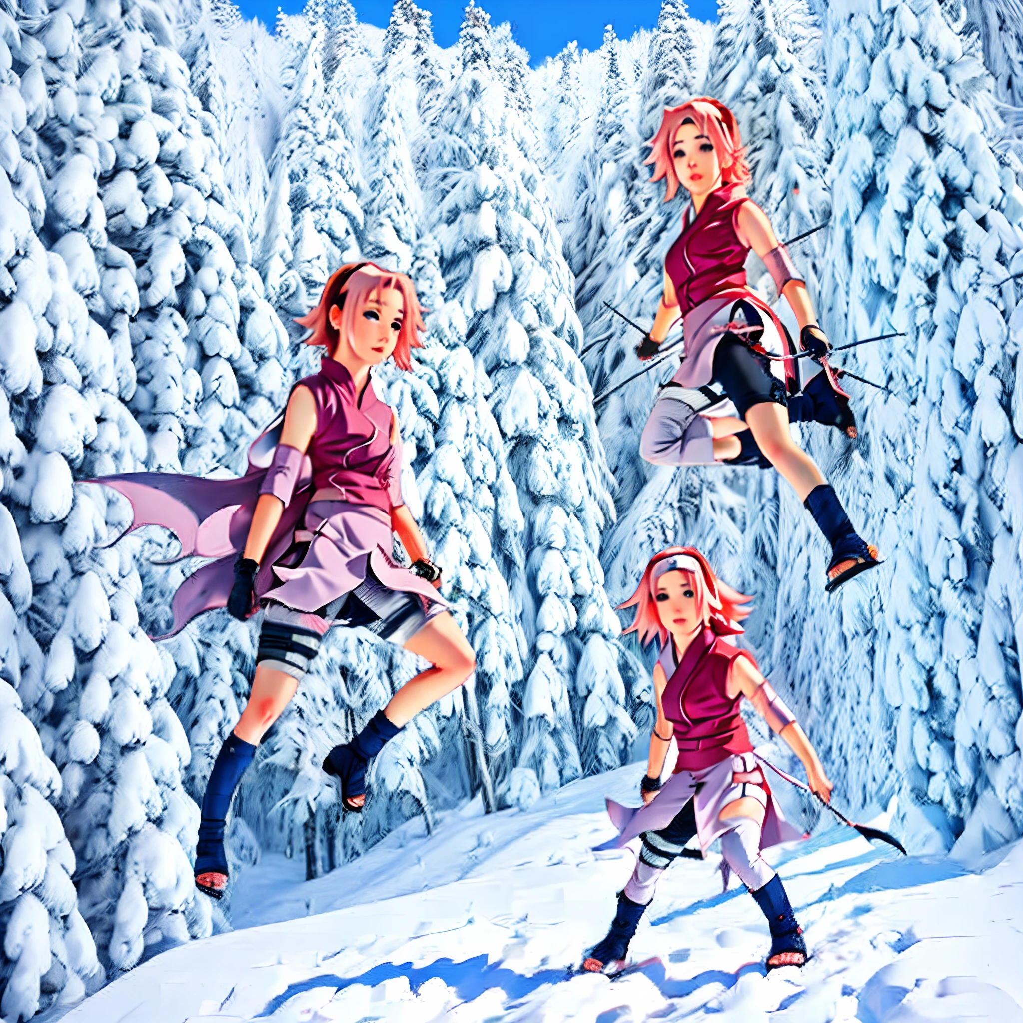 naruto, sakura e sasuke chibi