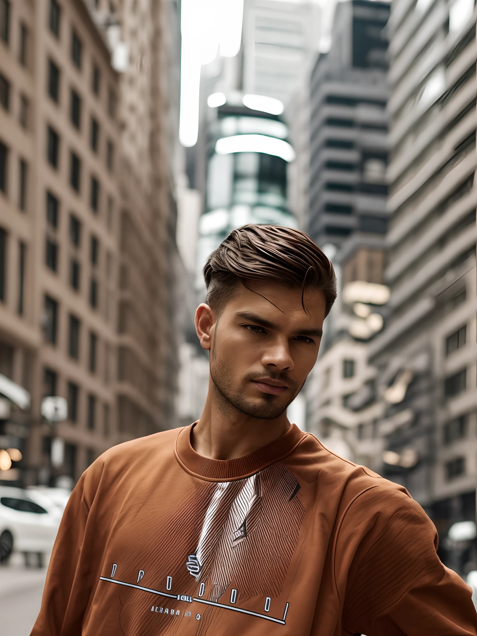 Futuristic unique stylish design in sweatshirt