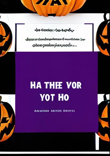 Halloween-style newsletter cover and leave blank in the middle