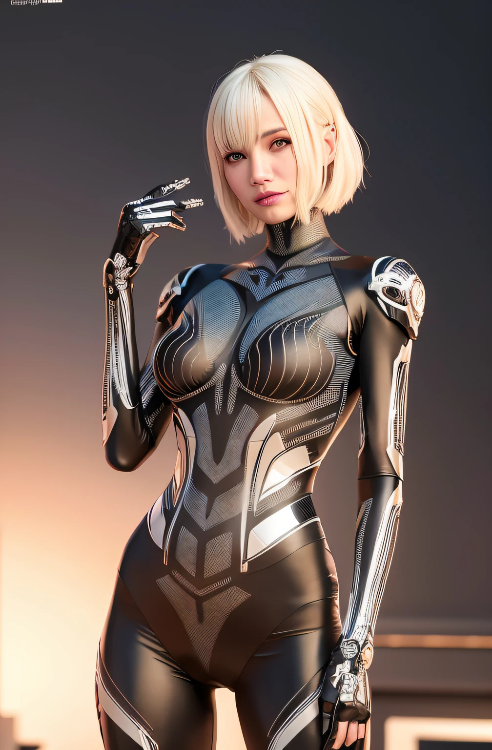 complexo 3d render ultra detalhado,Cameron Diaz, rosto androide, ciborgue, robotic parts, 120 mm, beautiful studio soft light, luz aro, detalhes vibrantes, cyberpunk luxuoso, renda: 1.1, hiperrealista, anatomic, facial muscles, cable electric wires, microchip, elegante, fundo bonito, render octano, estilo H. R. Giger, 8k, melhor qualidade, obra-prima, illustration, um extremamente delicado e belo,  extremamente detalhado, CG, papel de parede, (realista, foto-realista: 1.5), Awesome, detalhes finos, obra-prima, melhor qualidade, arte oficial, extremamente detalhado CG unidade de papel de parede 8k, absurdres, incrivelmente absurdres, Roboto, halmet prata, corpo inteiro, standing posture