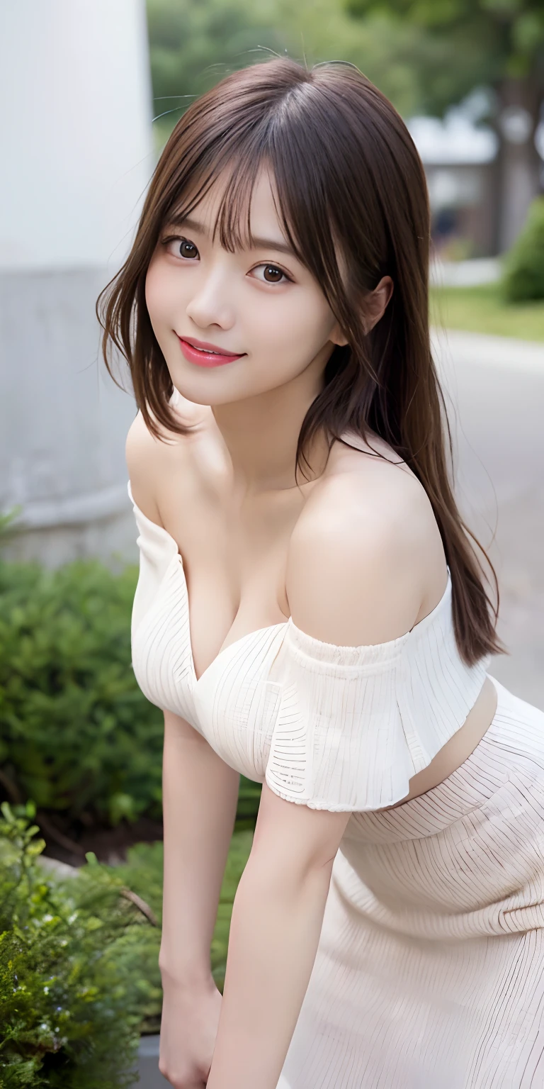 Best Quality,
Ultra-detailed, finely detail, hight resolution, in 8K,
((Photorealsitic:1.4, Raw photography, 超A high resolution,Top image quality: 1.4)),
Wallpaper,
((Perfect whole body configuration1.5)),
Beautiful detailed eyes, Natural Color Lip,
((a serene smile:1.5)),
((Random and cute hairstyles)),
((off-shoulder knit:1.5)),
((Random breast sizes from large to medium、cleavage of the breast:1.2)),
((Leaning forward in open-chested clothes:1.5)),
((Wear random and cute skirts:1.5)),
((breastsout、under look eyes、Mole on the arm:0.9)),
((peer in from below)),
((Random blurry background)),
((Random and cute facial expressions)),,
((((1 female:1.5))))
very detailed and professional lighting、
((Random and cute facial expressions:1.5))、
((thigh visible:1.5))