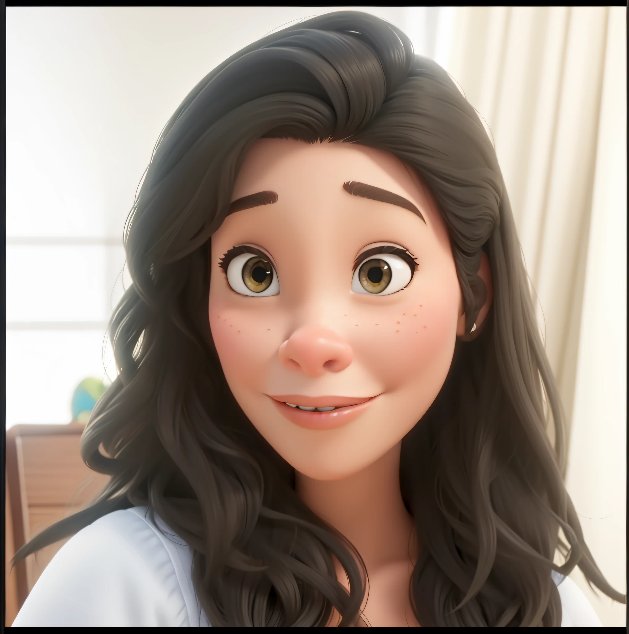 Uma mulher estilo disney pixar, alta qualidade, melhor qualidade