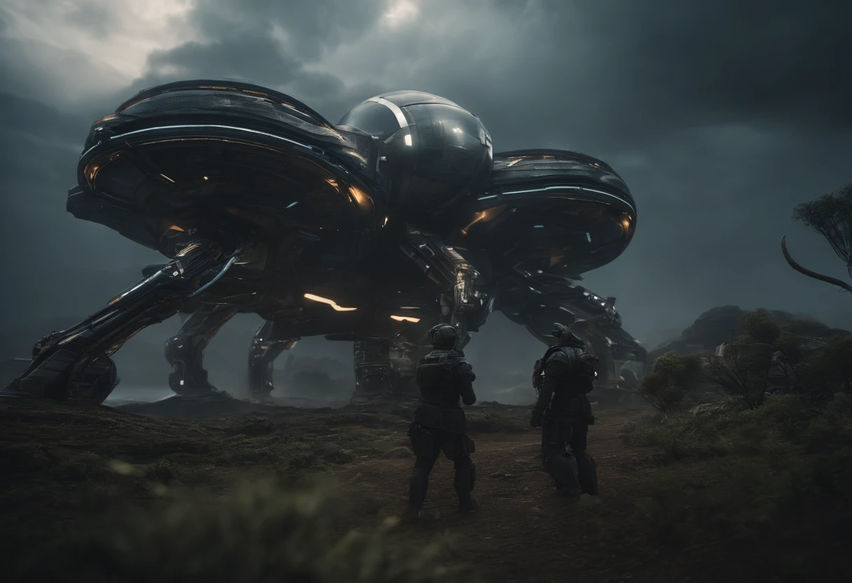 machine&organic, high-wisdom civilization,sophiscated structure body compound,techinical extravegant made-up,unique power system,living creature show up