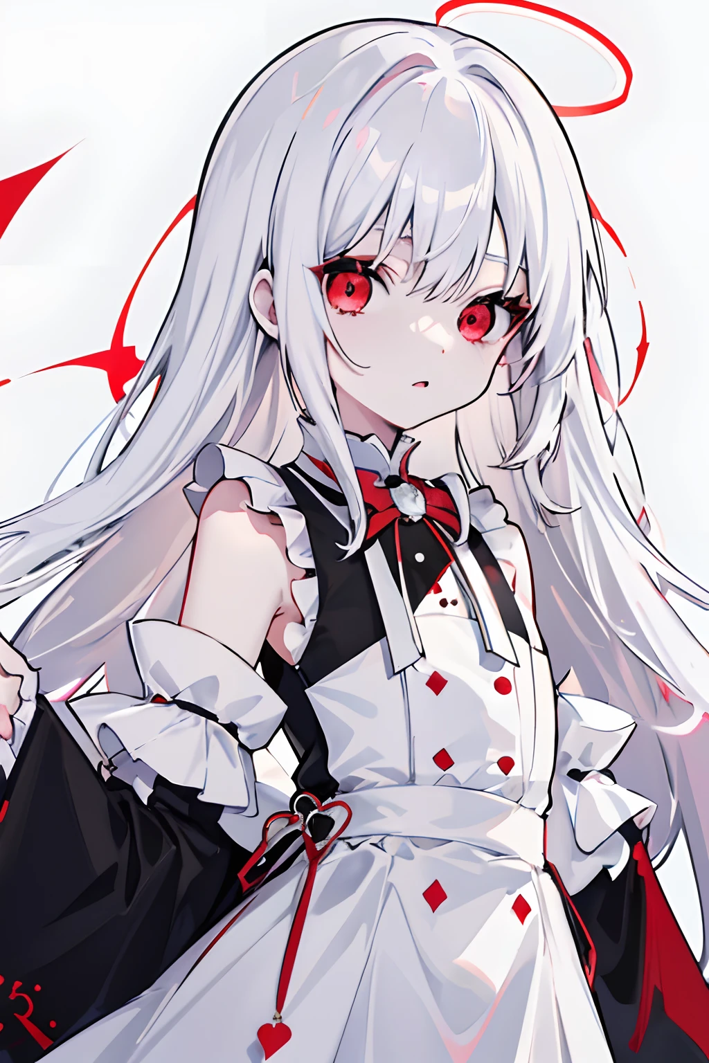 masterpiece:1.2,best quality:1.2, incredibly absurdres, absurdres, highres, wallpaper, colorful, 
1girl, solo, vampire \(azur lane\), petite, white hair, long hair, twintails, red eyes, <lora:Out:0.7>