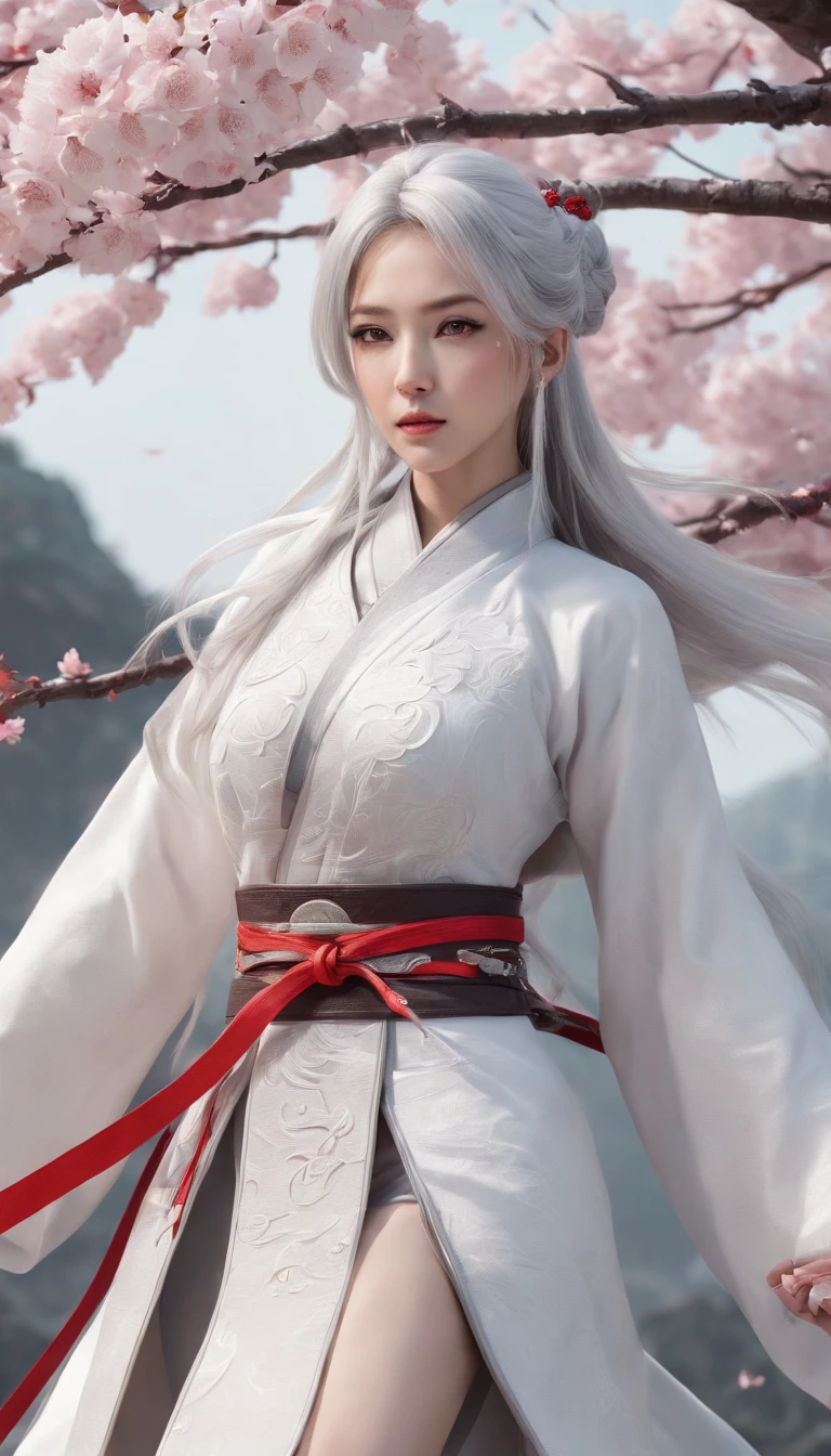 Excellent picture quality,Outstanding details, Prioritize details,Split close-up,Ride the dragon,High-tech robot dragon knight,she has a gentle and beautiful face,enhancer,allure,Futuristic city,nevando,Luna,Mechanically beautiful,Virtual Engine 5,Perfect detail,Octane rendering,Excellent picture quality,art stations,poster for,voluminous lighting,Very detailed faces,4k wallpaper,she has a gentle and beautiful face,Long flowing hair,pony tails,Fringed Hair Ornament,Dynamic perspective,White Hanfu,White gauze flying,Red belt,Sexy,The tradition of Chinese ink painting,surrounded by cloud,cherry blossom,fog atmosphere,Ride the white dragon,White dragon horn,dynamic viewing angle