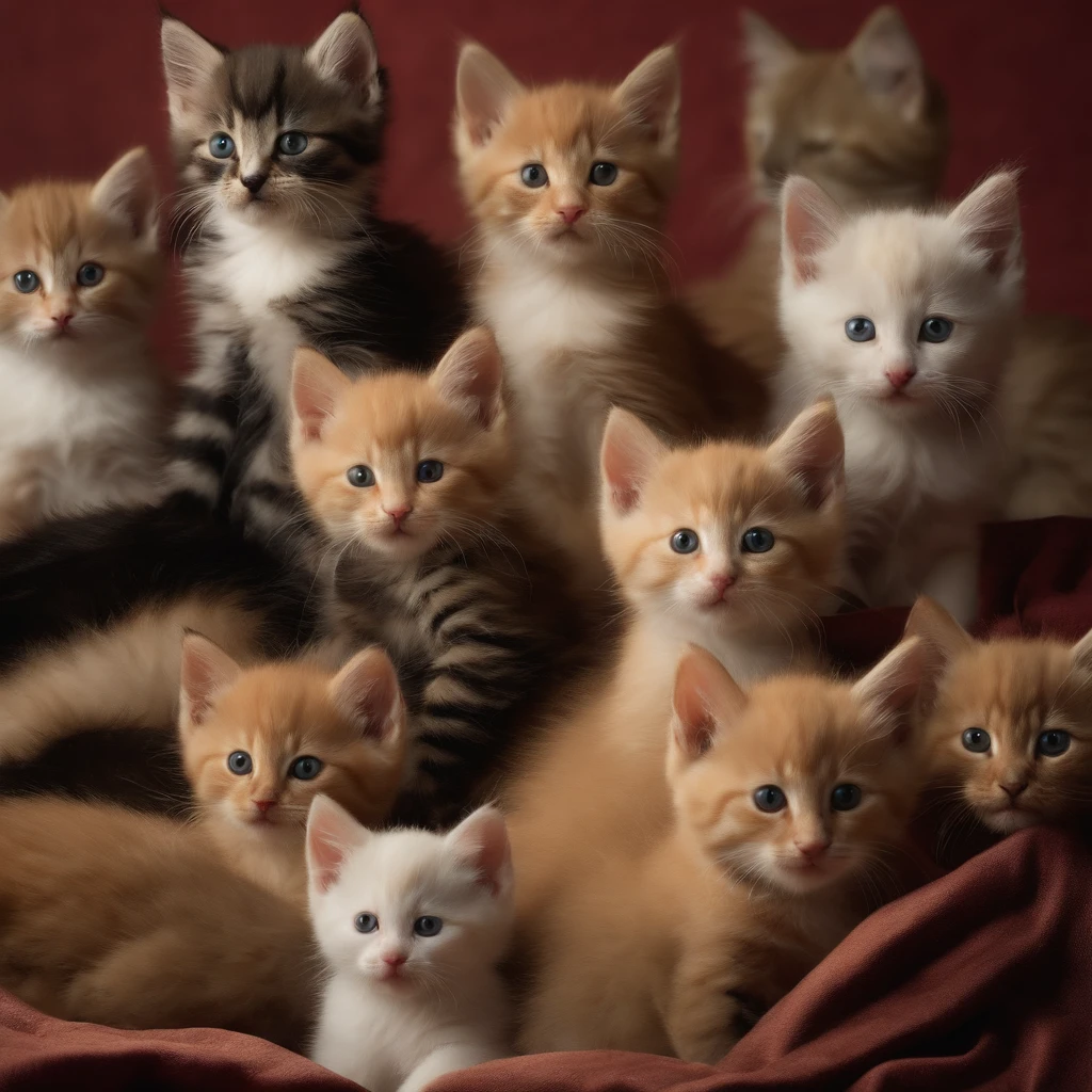 Lots of kittens in the room