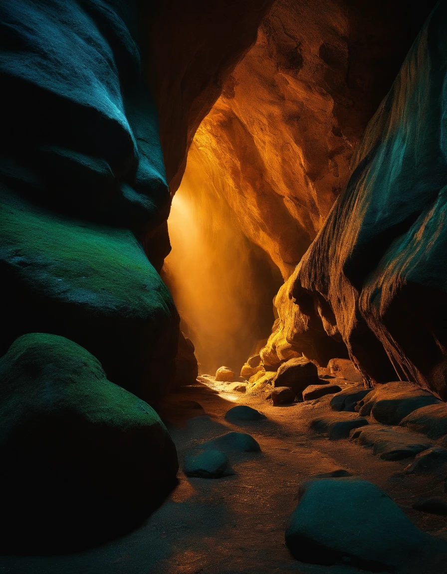 Caves hidden deep underground, Ninja bandits were taking refuge