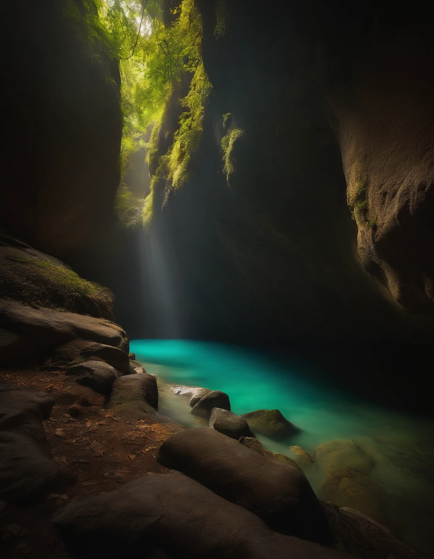 Caves hidden deep underground, Ninja bandits were taking refuge