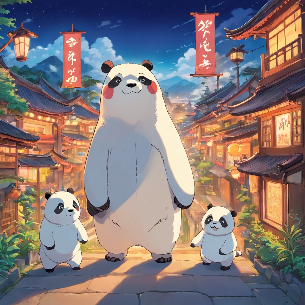 a sticker, pandas, outlines, vectorial, white outline,Extreme graphics