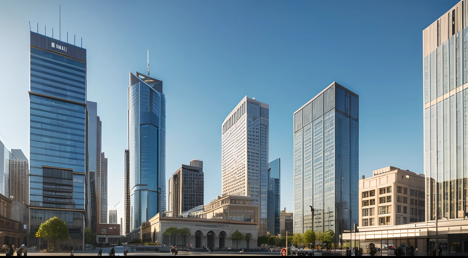 City Square View Featured Buildings Gallery HD 2K