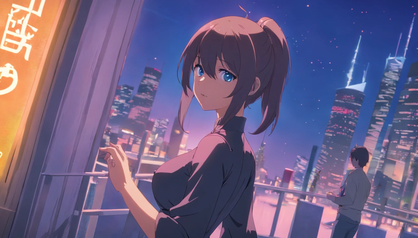 cropped shoulders、Black full dress、、Black and long hair、Blue eyes that glow suspiciously、Crystal clear white skin、tmasterpiece,top-quality,optimum,offcial art,Beautiful and aesthetic however, At first, He was startled by what he saw、coquetry、dual horsetail、Dull hair、adolable、Lori huge breasts cleavage、Vampires、huge tit、A sucker、idoly、Gradient pupils、transparent costume