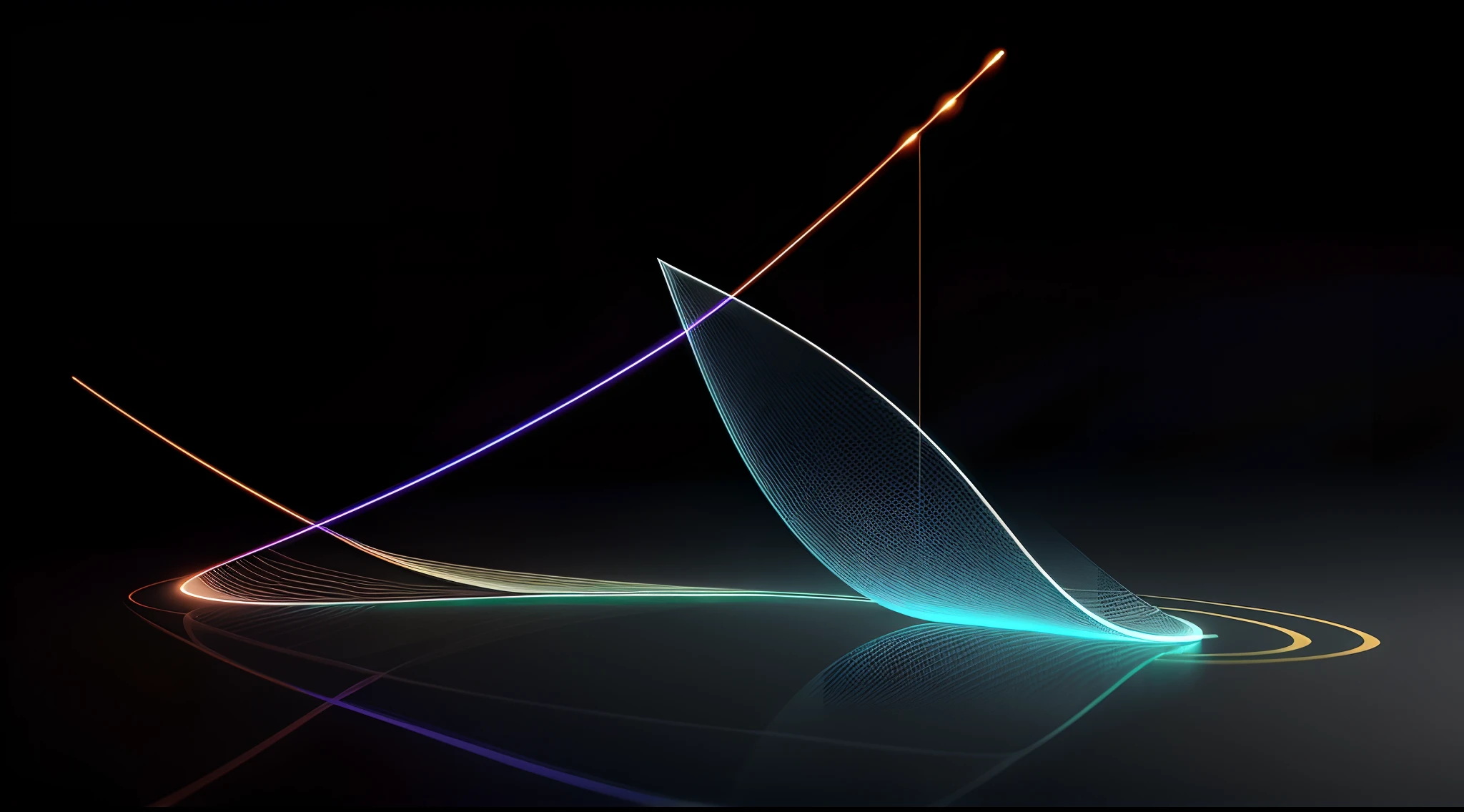 Engaging 3D visualization featuring stunning graphs、glinting