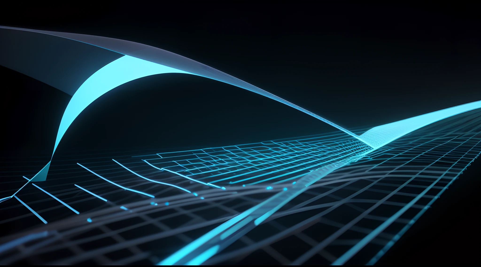 Engaging 3D visualization featuring stunning graphs、glinting