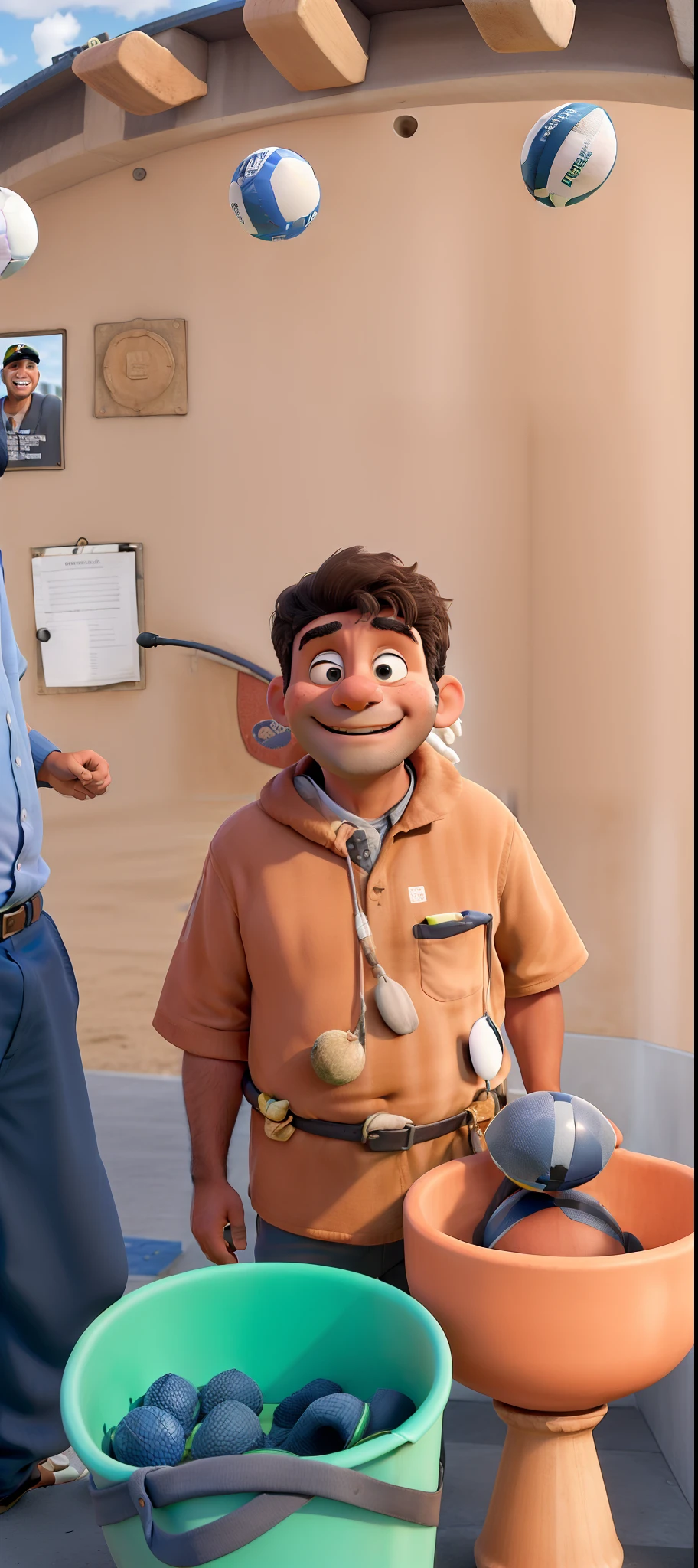 obra-prima, de melhor qualidade, Father and son in a football stadium, felizes
