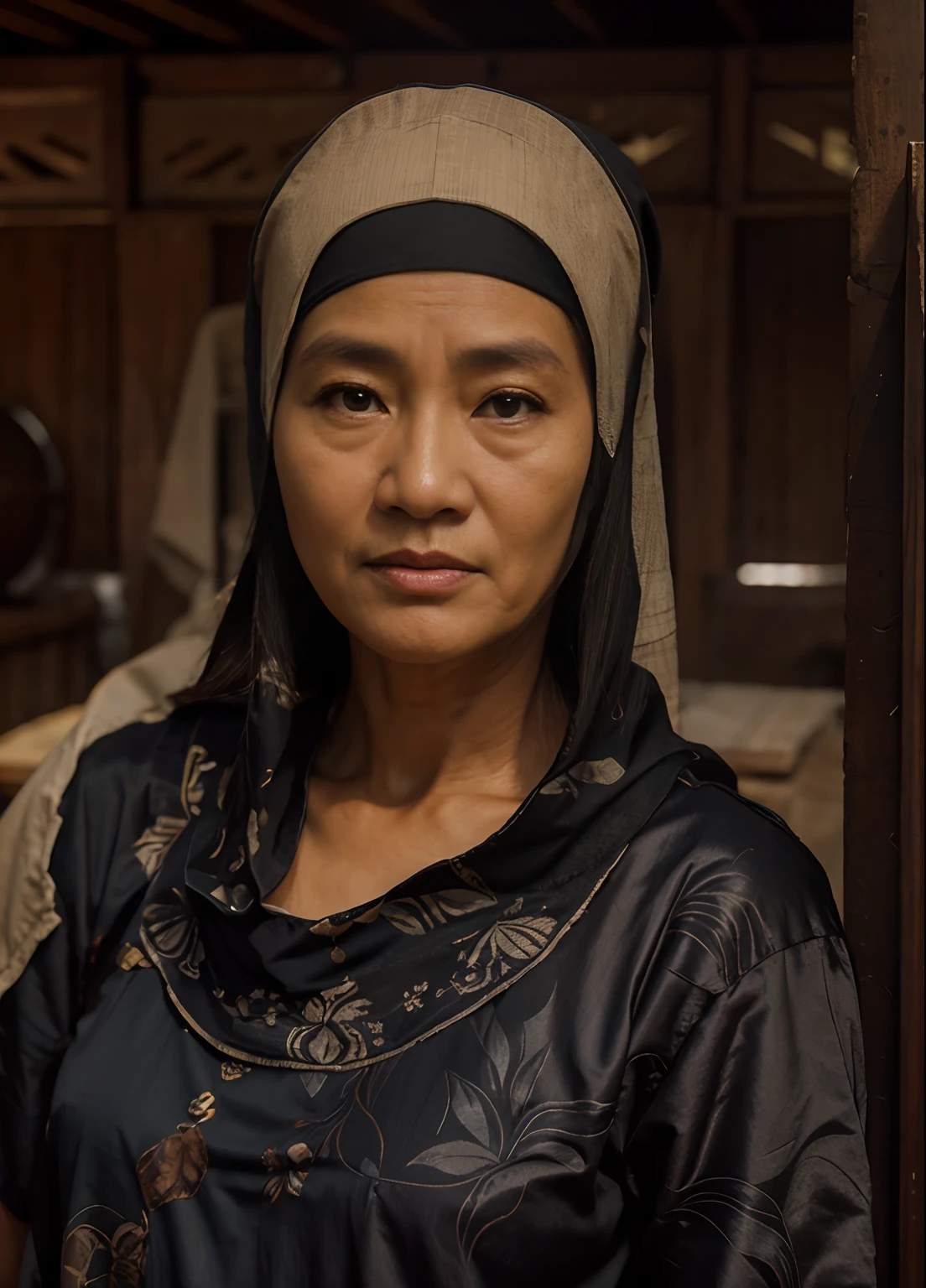 Indonesian face old woman,8k,uhd,realistic
