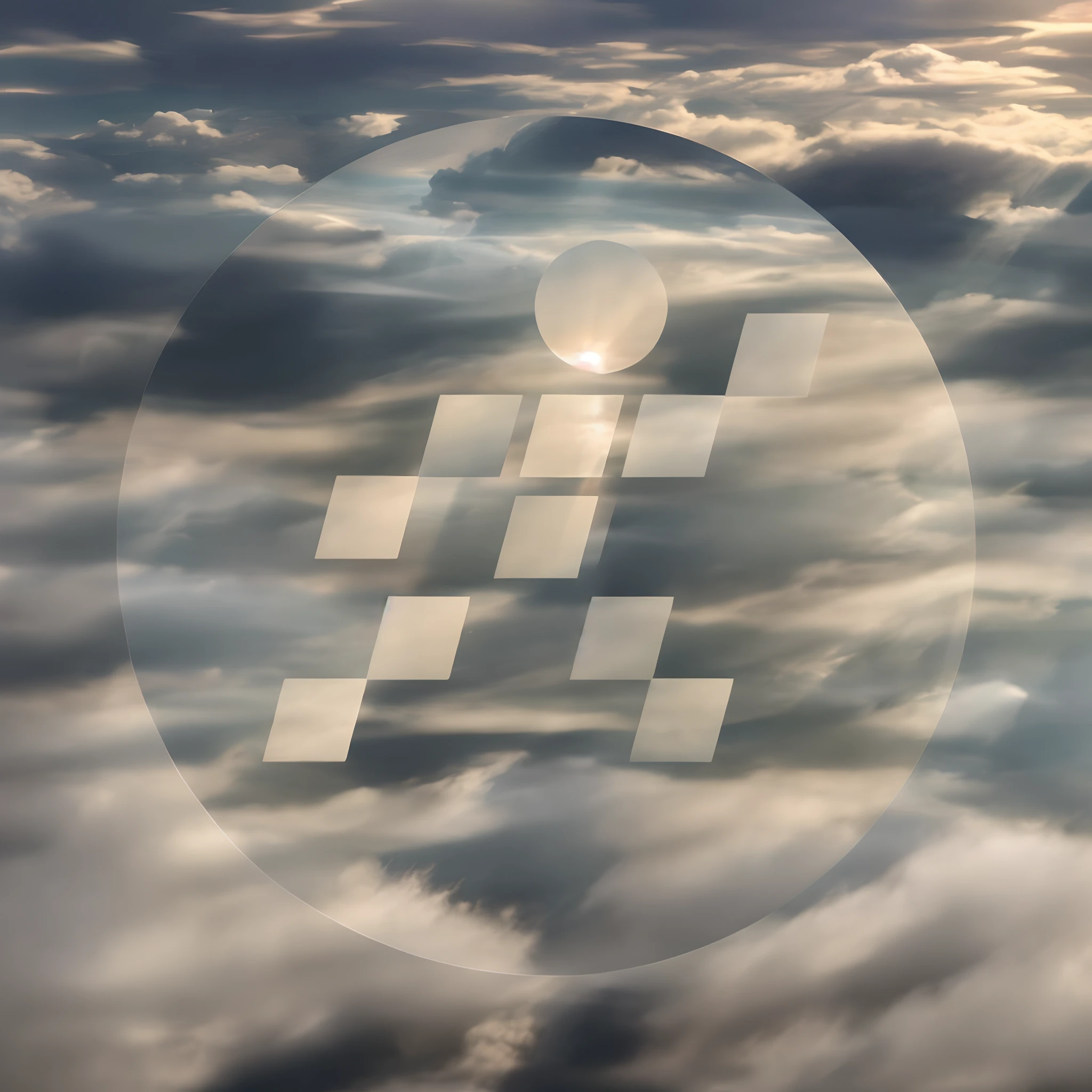 surrounded by cloud,Beautiful and smooth graphics,(NOhumans),Carefully depicted landscape,Light clouds float on the water,It's like a fairyland。Hazy light penetrates the clouds,Reflect stunning light and shadow effects。There is a sea of clouds in the picture,The looming view is mesmerizing。