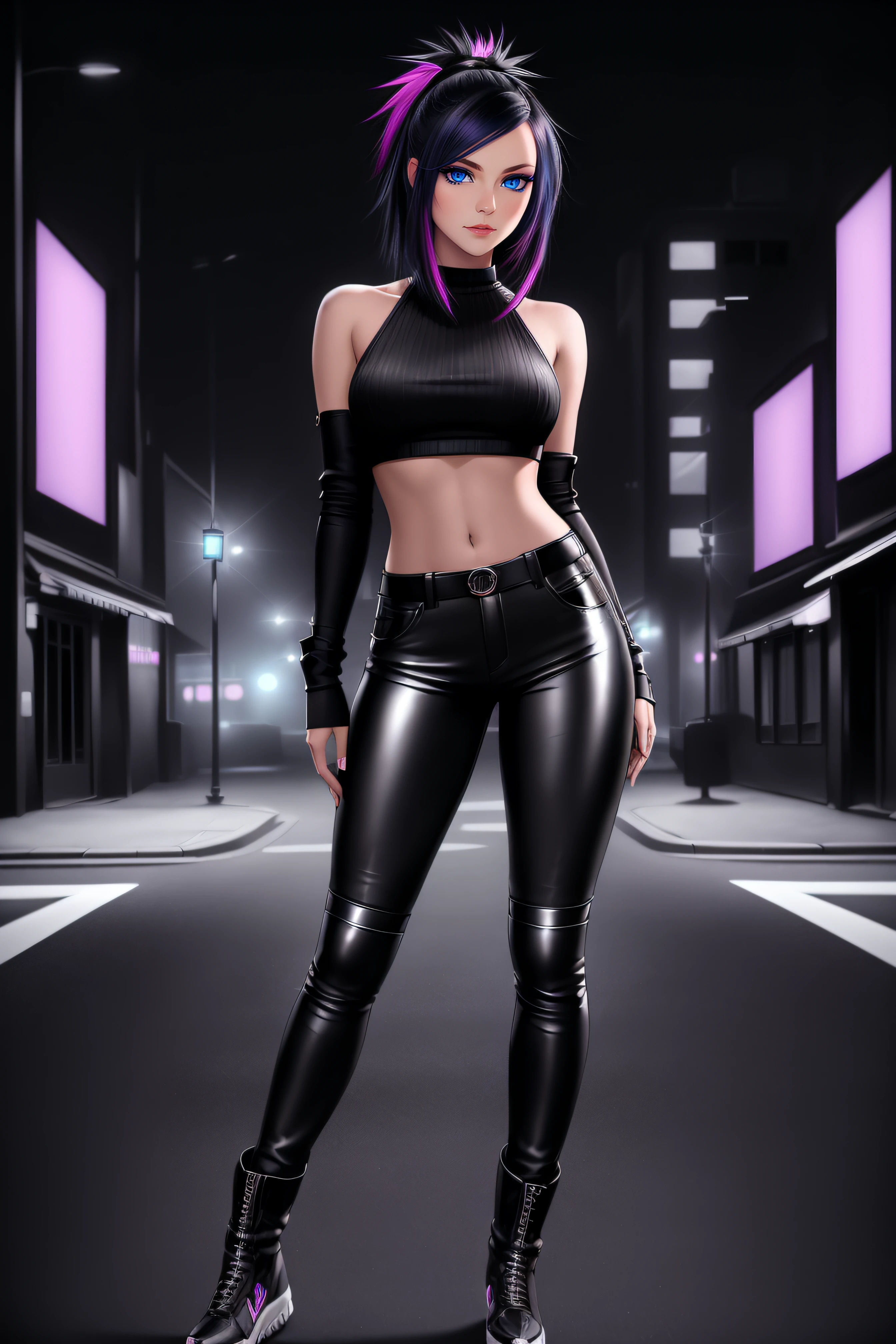 A Roblox woman with white skin and dark clothing showing the soles of her feet