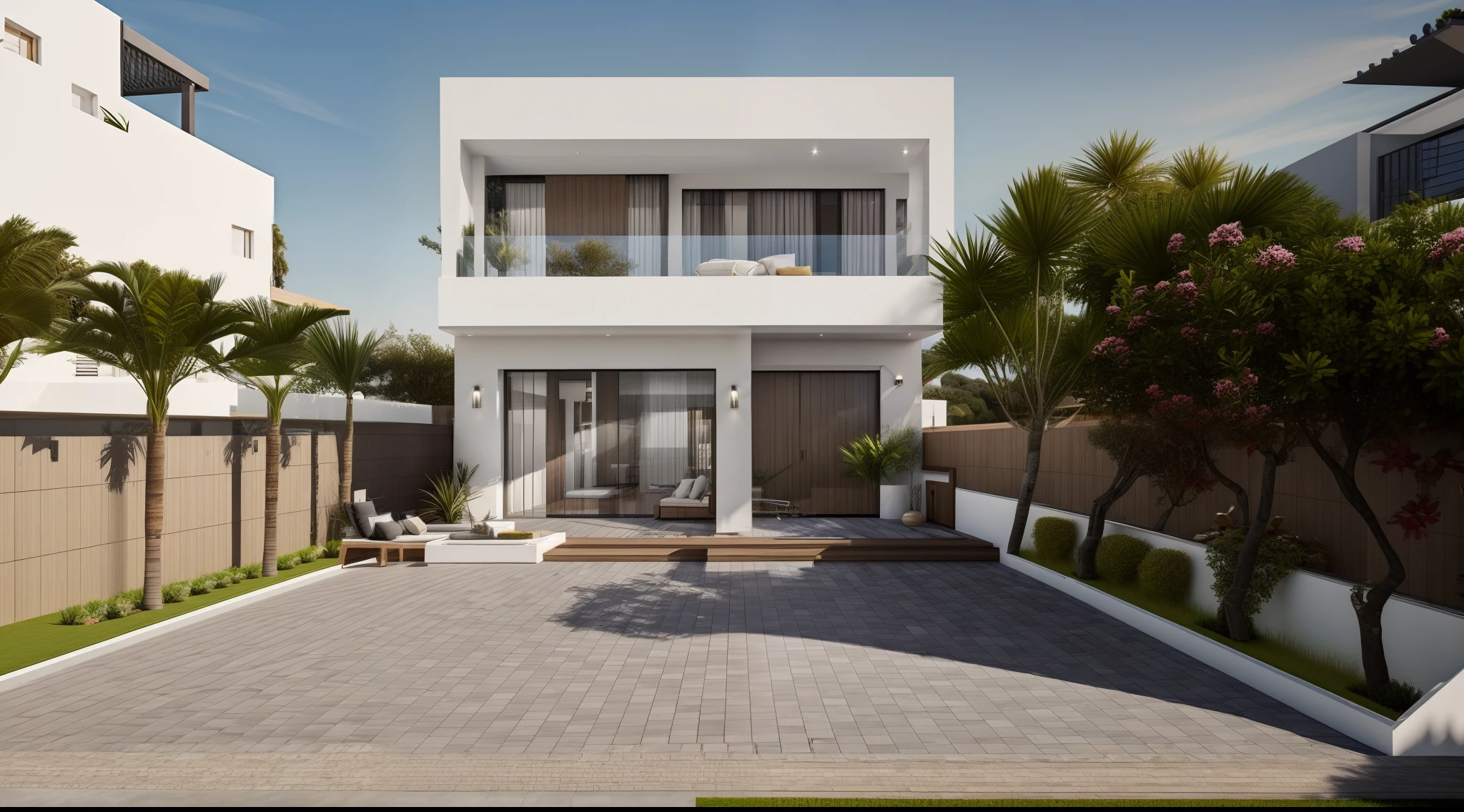 moderno & casa contemporanea , Brisa da Madeira , portas grandes de correr de madeira , high ceiling height , Ultra realista , 8k , projeto premiado