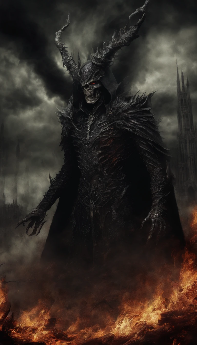 (Best quality,A high resolution:1.2),(Dark,menacing:1.1),(sinister:1.1),(Devil,satan,Lucifer:1.1),(The demons:1.1),(Ominous,Foreboding:1.1),(Powerful figure:1.1),(Red glowing eyes,Sharp teeth:1.1),(Black wings,Thick,Tattered:1.1),(Hell landscape:1.1),(Fire,brimstone:1.1),(Threatening atmosphere:1.1),(Dark shadows,Menacing presence:1.1),(Ominous clouds,Stormy sky:1.1),(Gloomy,Unforgettable mood:1.1),(Ominous aura,evil energy:1.1),(Dark aura,Smoke:1.1),(intense heat,fiery flames:1.1),(Surreal,Nightmarish vision:1.1),(Prophecy of the book of Revelation:1.1),(Twisted horns,Blazing Crown:1.1),(Ominous whisper,Evil laughter:1.1),(Screams of torment,Echoing cries:1.1),(Ominous symbols,Ancient runes:1.1),(Mystical Artifacts,Shadow artifacts:1.1),(Hell Rituals,Ritual sacrifices:1.1),(Demon Servant，,Dark creatures:1.1),(Desolate,barren wasteland:1.1),(Academy of Souls,Tormented souls:1.1),(Eternal curse,Desperate life:1.1),(The destruction of the end of the world,The world is in chaos:1.1),(Malicious intent,The embodiment of darkness:1.1),(A gateway to the underworld,Nightmare realm:1.1),(funk,terroral:sankta].