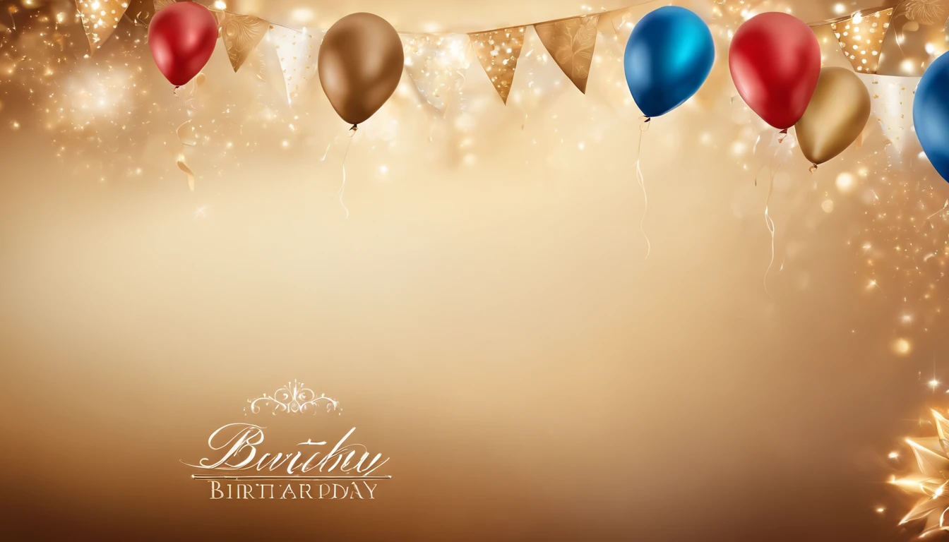 birthday photography wallpaper, cream and brown tones, Modern design